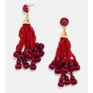 ❤️Baublebar Ruby-hued Beaded Earrings❤️